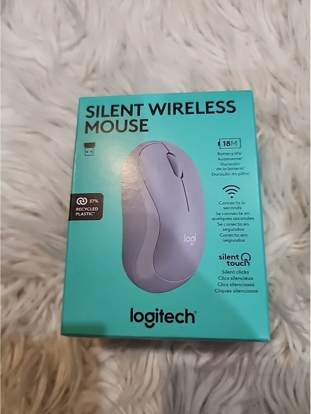 Logitech M240 Silent White Long Range Bluetooth Mouse 910-007116